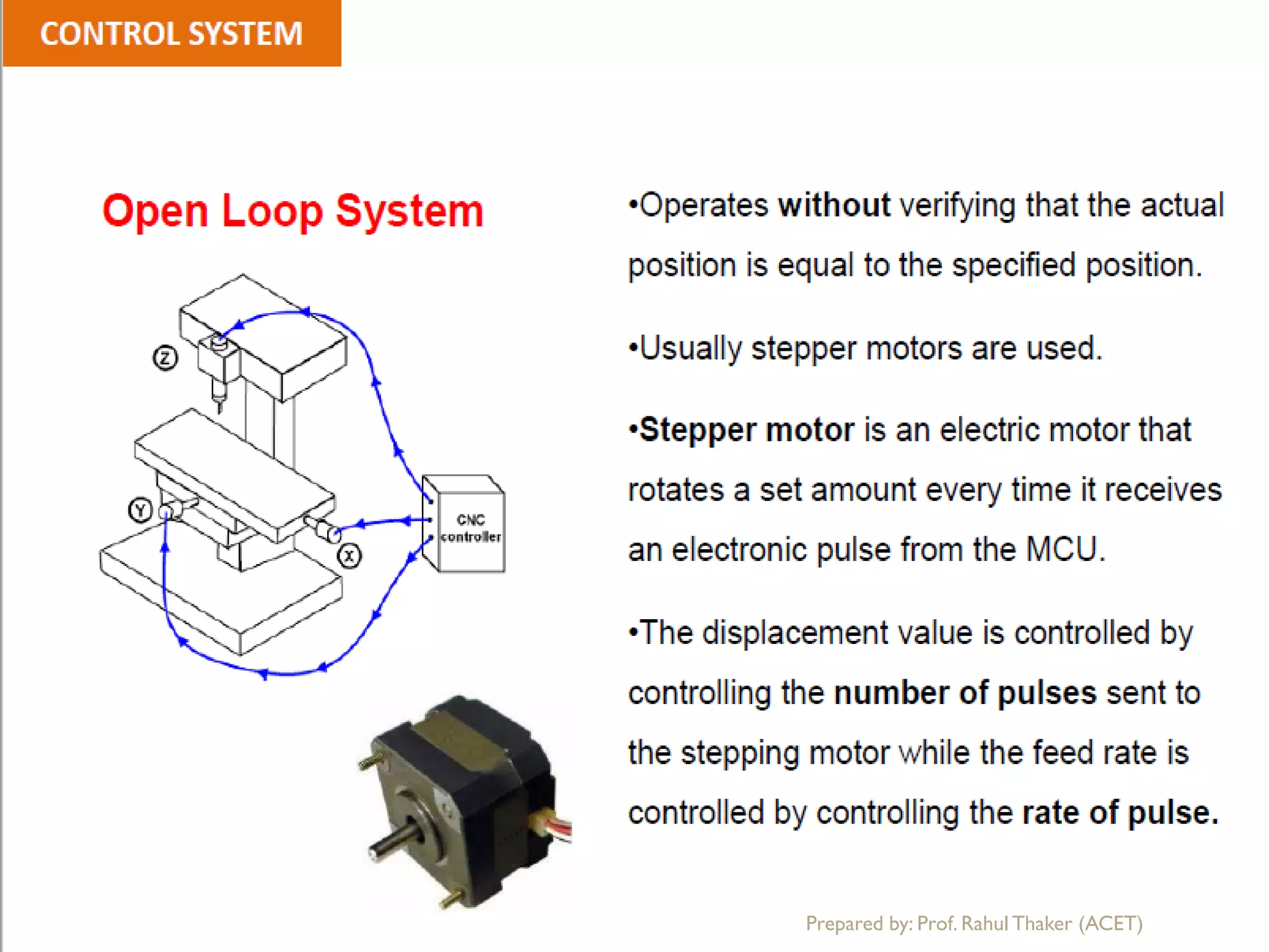 Prepared by: Prof. Rahul Thaker (ACET)
 