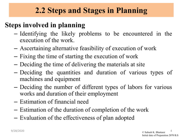 Chapter 2 construction project planning and scheduling | PPT