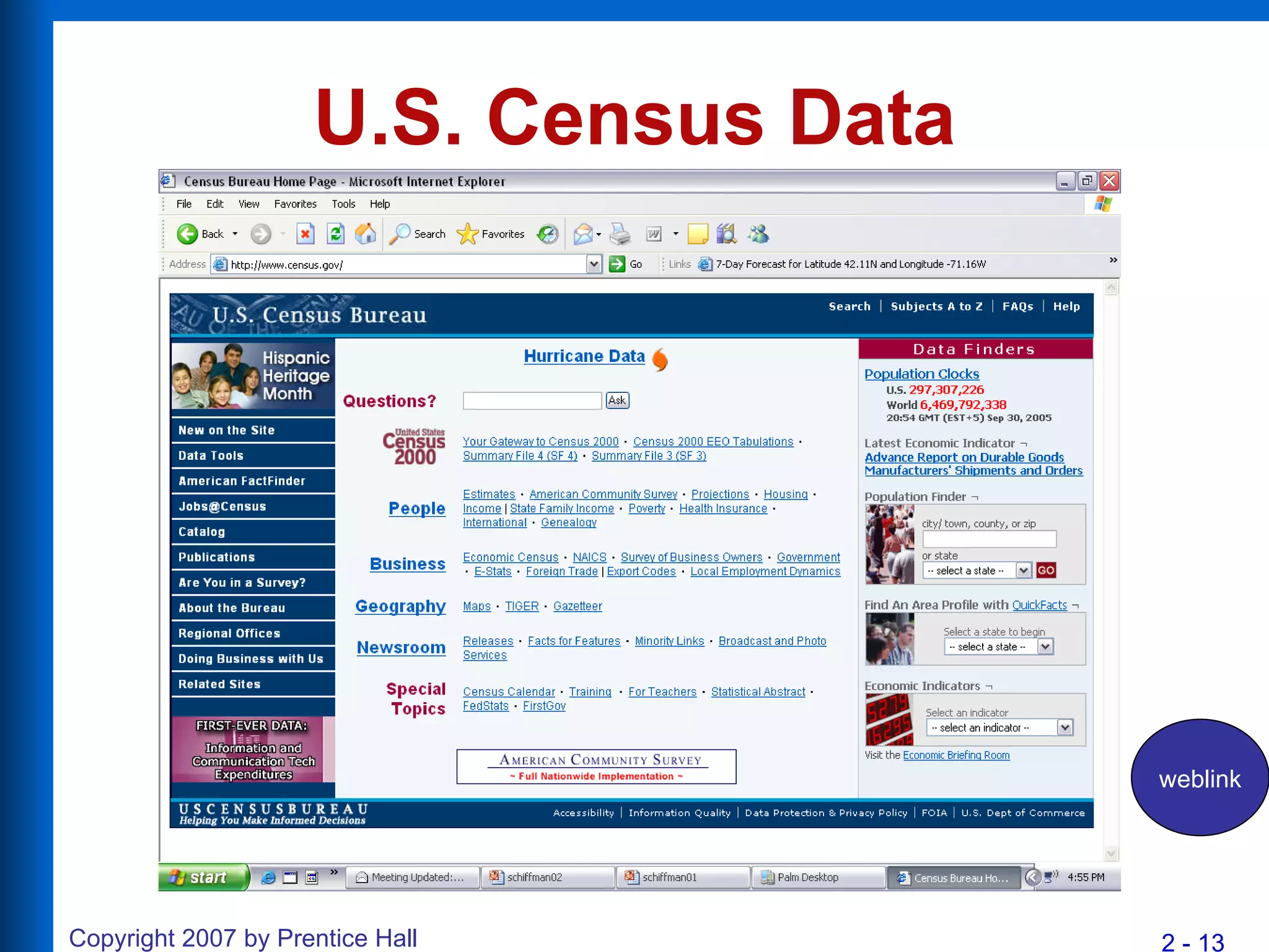 U.S. Census Data weblink 
