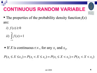 Chapter 2 continuous_random_variable_2009 | PPT