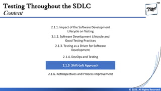 Chapter 2 - Testing Throughout SDLC V4.0 | PDF