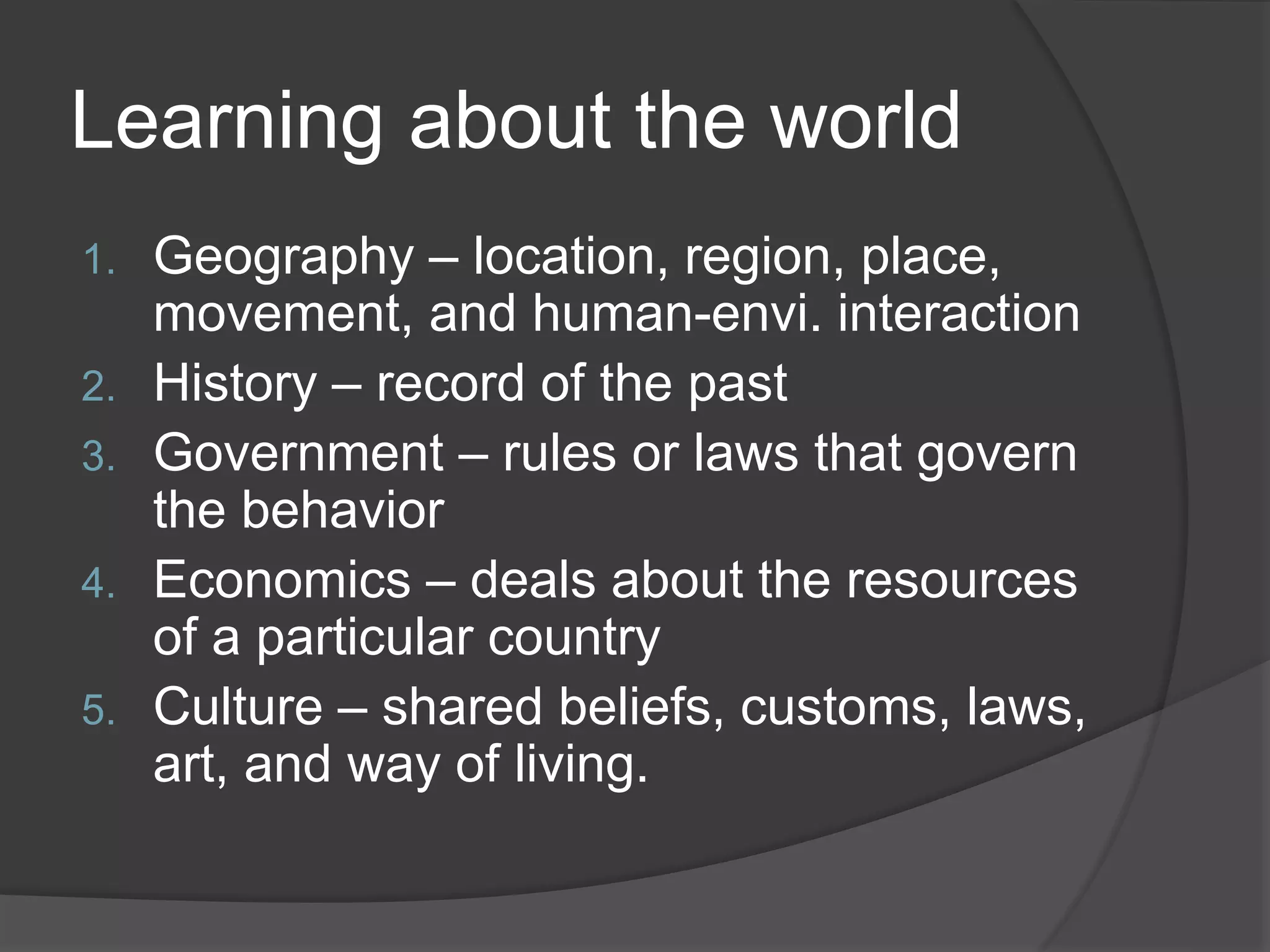 CHAPTER 2 WHAT IS CULTURE visual data 2