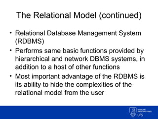 Comprehensive Overview of Data Models and Database Design Principles | PPTX