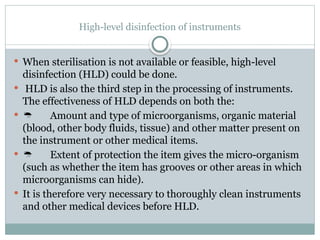 High Level Procedure Comprehensive Guide to Decontaminating Medical Equipment and Cleaning ...
