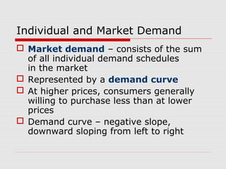 market & individual demand curves | definition &... Chapter 2 demand & supply new | PPT