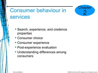 Consumer behaviour in services ,[object Object],[object Object],[object Object],[object Object],[object Object],2 Chapter 