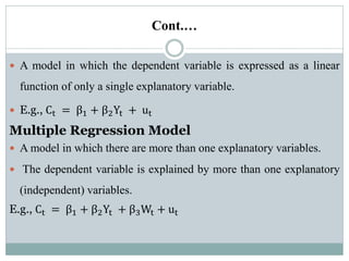 Comprehensive Guide to Regression Analysis in Econometrics | PDF