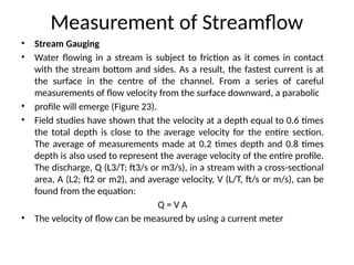Stream Flow Measurement Problem Course Work.pdf chapter 2 Elements of hydrologic cycle 2019-2020.pptx