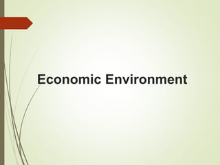 Economic Environment
 