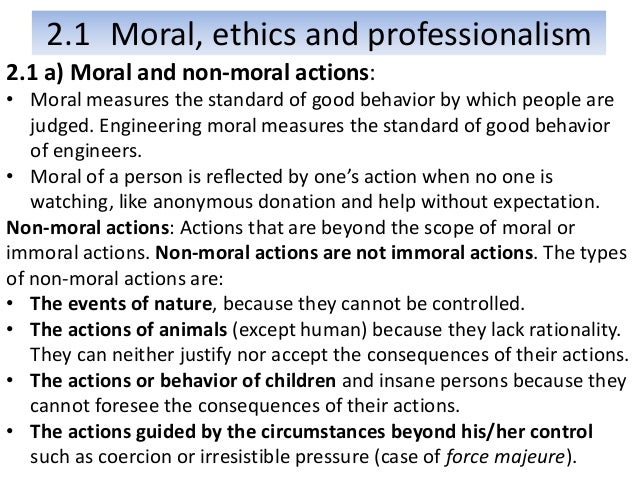 non moral standards essay