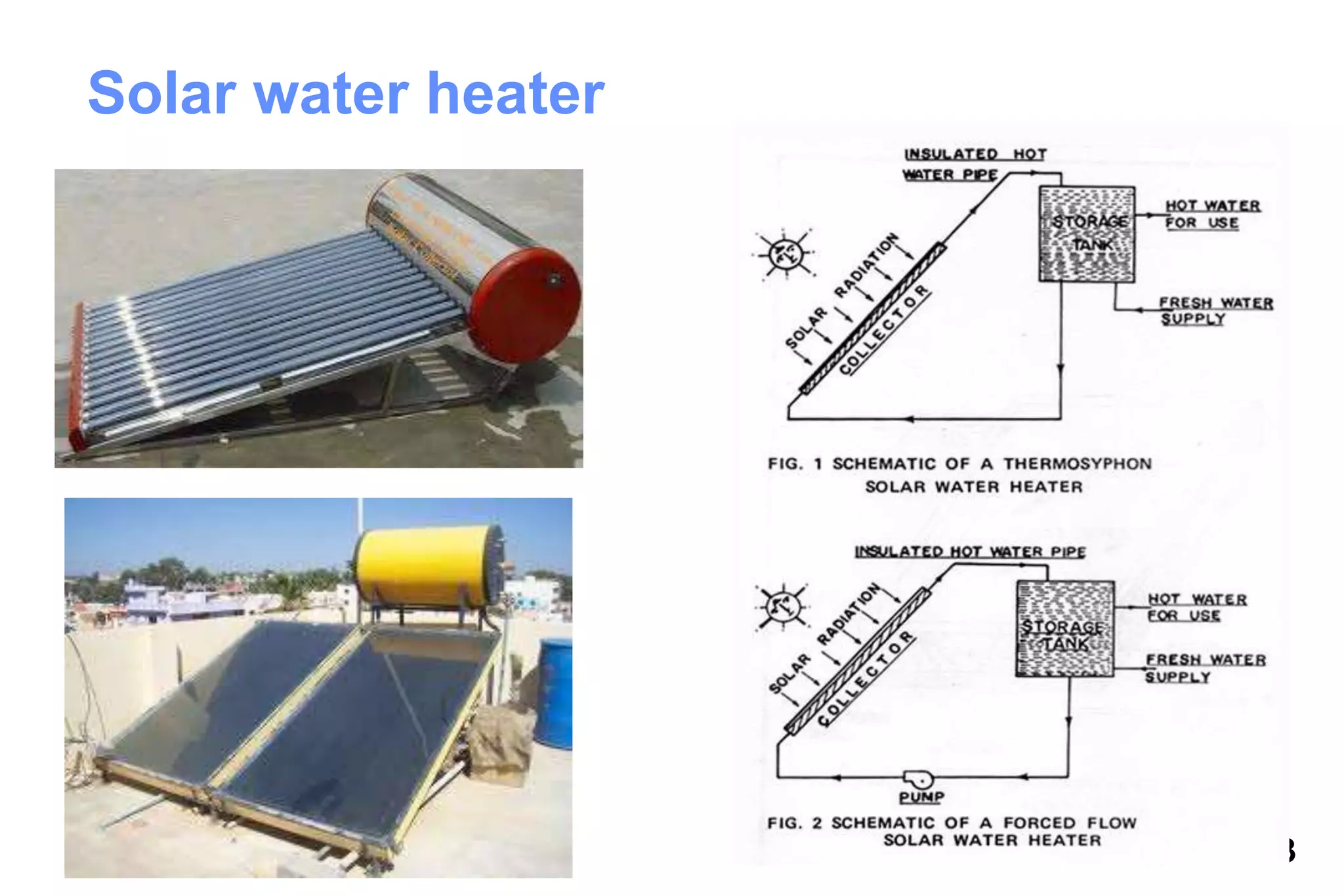 53
Solar water heater
 