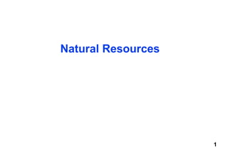 1
Natural Resources
 
