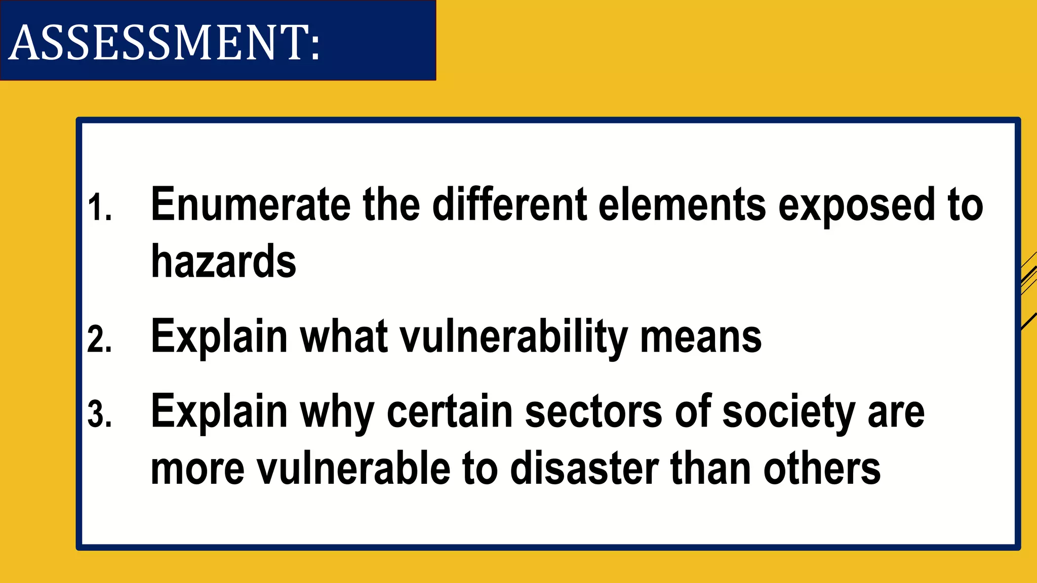 Chapter 2 (exposure & vulnerability) | PPTX