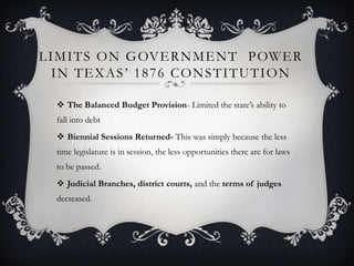 Chapter 2 federalism and the texas constitution | PPT