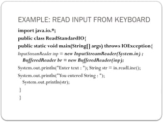 Chapter 2 File I O in Java.pptx for computer science | PPTX