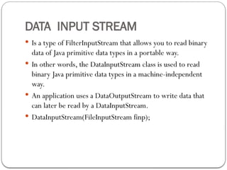 Chapter 2 File I O in Java.pptx for computer science | PPTX