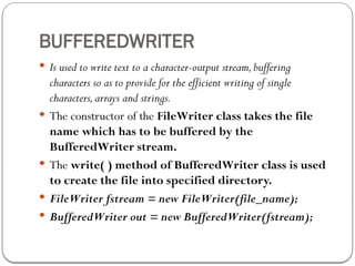Chapter 2 File I O in Java.pptx for computer science | PPTX
