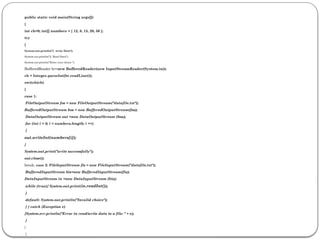 Chapter 2 File I O in Java.pptx for computer science | PPTX
