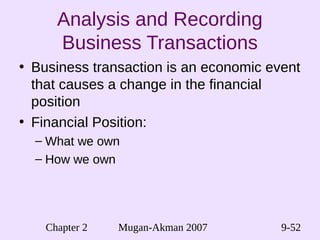 financial accounting chapter 2 | PDF