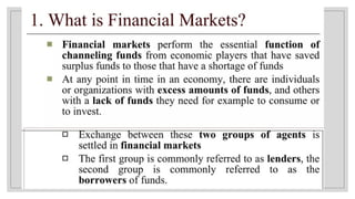Chapter 2 Financial Institutions and Markets | PPTX