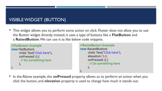 Visibility Widget Flutter Example Chapter 2 Flutter Basics Lectures 2.pptx
