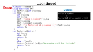 …continued
Example:
Output:
 