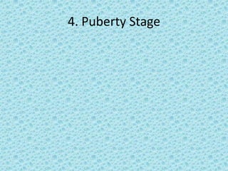 4. Puberty Stage
 