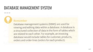 DATABASE MANAGEMENT SYSTEM
117
 