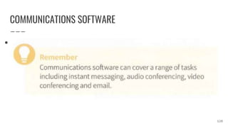 COMMUNICATIONS SOFTWARE
●
128
 