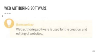 WEB AUTHORING SOFTWARE
●
132
 