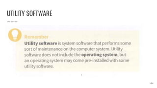 UTILITY SOFTWARE
164
 