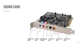 SOUND CARD
22
 