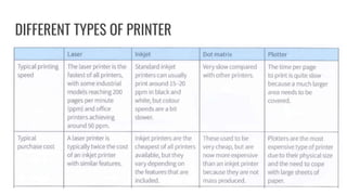 DIFFERENT TYPES OF PRINTER
51
 