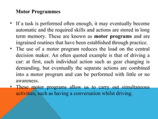 Motor Program Routine Chapter2hfam(human performance) | PPT | Eye and Vision Conditions ...