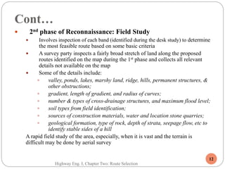 Chapter 2 highway route surveys and locationaa | PPT