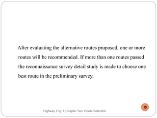 Chapter 2 highway route surveys and locationaa | PPT