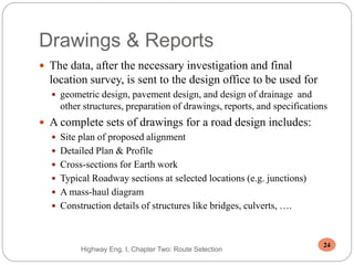 Chapter 2 highway route surveys and locationaa | PPT