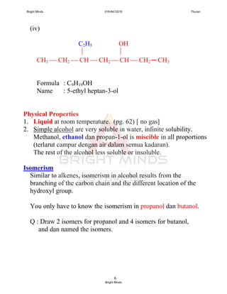 SPM CHEMISTRY : Chapter 2 hydrocarbon Slide 41