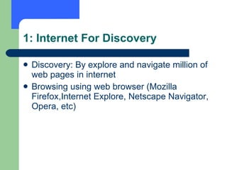 Topic Internert TID Chapter 2 Introduction To Internet | PPT