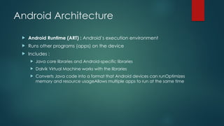 Comprehensive Introduction to Android Platform Architecture and ...