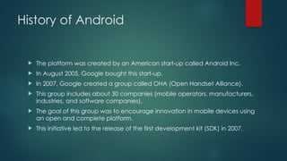 Comprehensive Overview of Android Platform Architecture and App ...