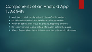 Comprehensive Overview of Android Platform Architecture and App ...