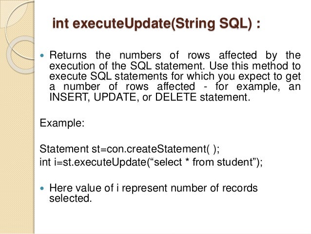 Return Number Of Rows Affected By Sql Update Statement Example