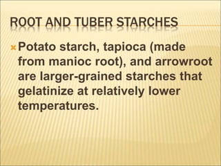 Cooked Starchy Roots Chapter 2 lesson 1 preparing cereal dishes | PPTX