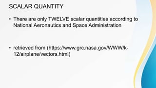 Scalars And Vectors Nasa