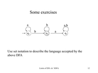 Ndfa Example Chapter 2 limits of DFA NDFA.ppt