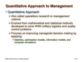 Chapter 2 Management Yesterday And Today Ppt02 | PPT