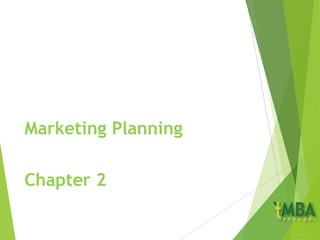 Marketing Planning
Chapter 2
 