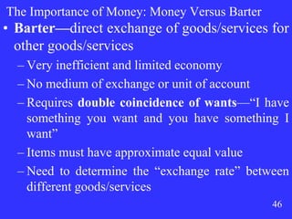 Direct Barter The role of money in the Macro Economy | PPT