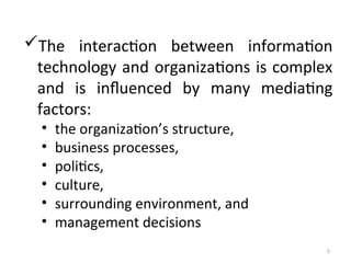 Chapter 2 Mis.ppt introduction to management | PPT